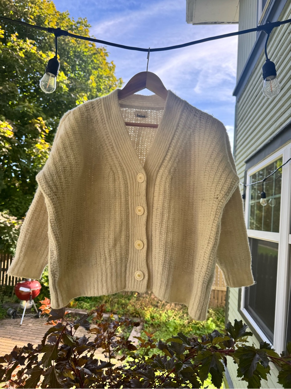 Babaa Cardigan no19 100% eco Spanish wool